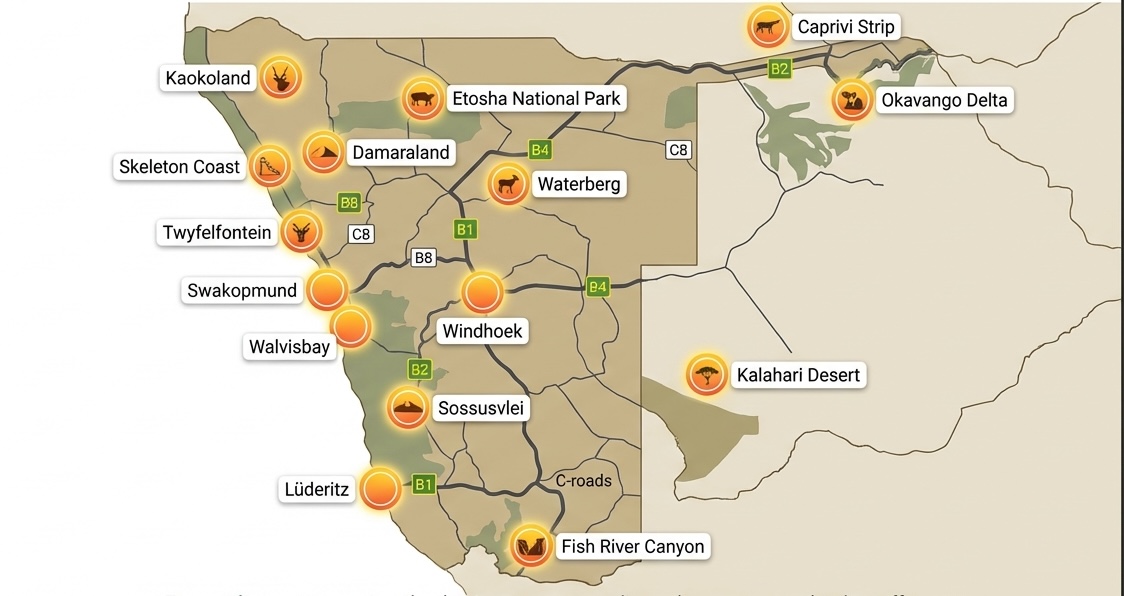Highlights of Namibia